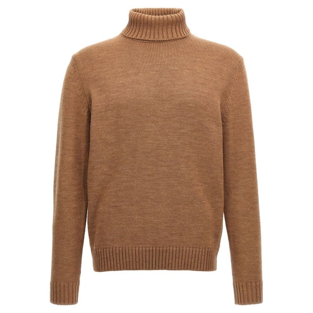 ZANONE Brown Virgin Wool Men's Cardigan